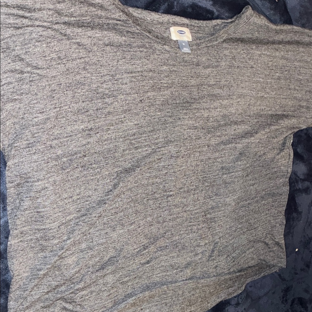 Old Navy Dark Gray V-Neck Shirt